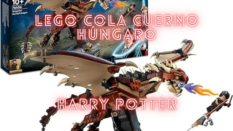 Portada Lego Harry Potter 76406 en la que se puede ver la figura de lego junto con la caja de fondo